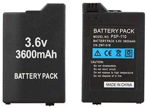 TODOBARATO 24HORAS Bateria Compatible con Sony PSP Slim & Lite (PSP-2000 / PSP-2004) / PSP Brite (PSP-3000 / PSP-3004) (3600 mAh) PSP-S110 bateria de Repuesto, Pila reemplazo