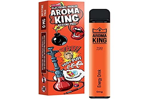 Aroma King HOOKAH 0 MG | Pod desechable | Vaper | SIN NICOTINA | SABOR: ENERGY DRINK