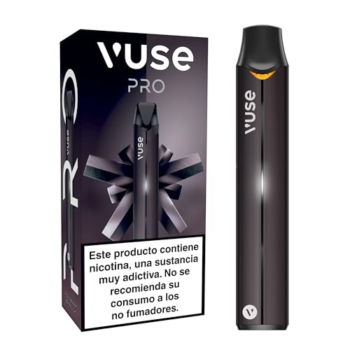 VUSE PRO Vaper recargable Sin Nicotina, Recargas desechables no incluidas, cigarrillo electrónico reutilizable compatible con recargas de ePod2, vapeador Negro