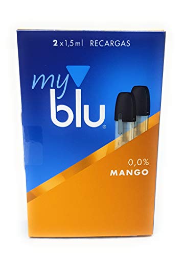 2 Recargas My Blu sabor Mango 0,0% nicotina - 1 paquete de 2 recargas